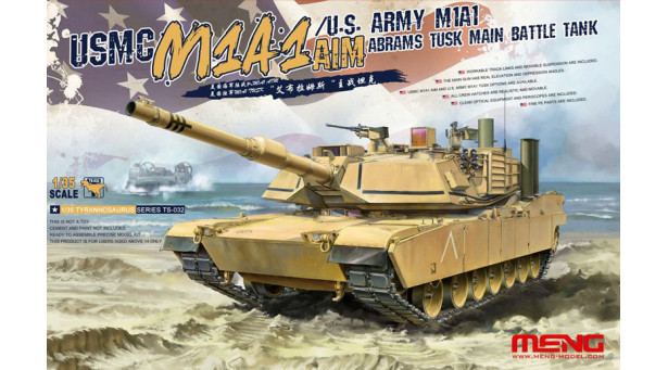M1A1HA AIM v.1 / M1A1HA AIM v.1 TUSK I General Dynamics, Abrams - 1/35 MENG TS-032 M1A1HA AIM v.1 / M1A1HA AIM v.1 TUSK I General Dynamics, Abrams - 1/35 MENG TS-032