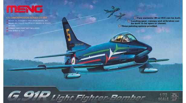 G.91R1/3 FIAT, Aeritalia, Gina - 1/72 MENG DS-004 G.91R1/3 FIAT, Aeritalia, Gina - 1/72 MENG DS-004