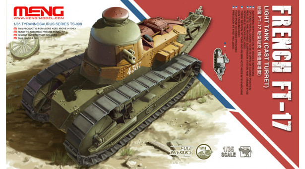 Renault FT (FT-17) - 1/35 MENG TS-008 Renault FT (FT-17) - 1/35 MENG TS-008