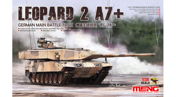 Leopard 2A7+ Krauss-Maffei Wegmann - 1/35 MENG TS-042 Leopard 2A7+ Krauss-Maffei Wegmann - 1/35 MENG TS-042