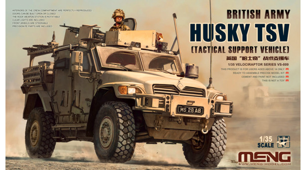 Husky Tactical Support Vehicle (TSV) Navistar Defence - 1/35 MENG VS-009 Husky Tactical Support Vehicle (TSV) Navistar Defence - 1/35 MENG VS-009