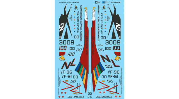 F-4B/J McDonnell Douglas, Phantom II - 1/48 MICROSCALE AC48-0038 F-4B/J McDonnell Douglas, Phantom II - 1/48 MICROSCALE AC48-0038