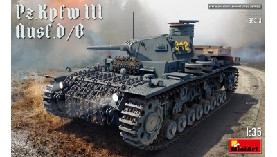 Panzerkampfwagen III, Sd.Kfz. 141 Ausf. B/D, Daimler-Benz - MINIART 35213 1/35