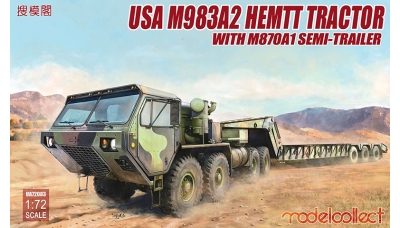 M983A2 HEMTT Oshkosh Corporation & M870A1 Load King - MODELCOLLECT UA72083 1/72