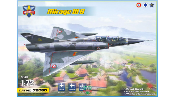 Mirage IIIB/B-2/BJ/BZ Dassault - 1/72 MODELSVIT 72060