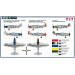 P-51D North American Aviation (NAA), Mustang - 1/144 PLATZ PD-1. Комбо: две модели в коробке.