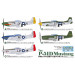 P-51D North American Aviation (NAA), Mustang - 1/144 PLATZ PDR-1. Комбо: две модели в коробке. P-51D North American Aviation (NAA), Mustang - 1/144 PLATZ PDR-1. Комбо: две модели в коробке.