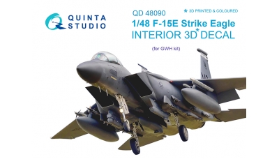 F-15E McDonnell Douglas, Strike Eagle. 3D декали (GREAT WALL HOBBY) - QUINTA STUDIO QD48090 1/48