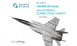 МиГ-25. Фонарь вакуумный (ICM) - QUINTA STUDIO QC48014 1/48