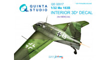 Me 163B-0/1a Messerschmitt. 3D декали (MENG) - QUINTA STUDIO QD32017 1/32