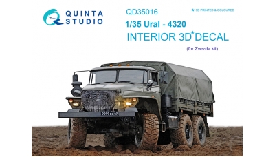 Урал-4320. 3D декали (ЗВЕЗДА) - QUINTA STUDIO QD35016 1/35