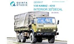 КамАЗ-4310. 3D декали (ICM) - QUINTA STUDIO QD35017 1/35