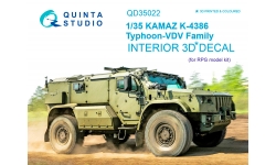 КамАЗ-К4386, Тайфун-ВДВ. 3D декали (RPG-MODEL) - QUINTA STUDIO QD35022 1/35
