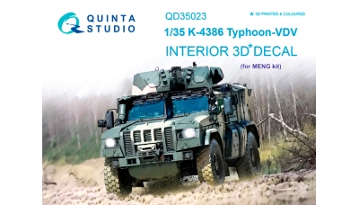 КамАЗ-К4386, Тайфун-ВДВ. 3D декали (MENG) - QUINTA STUDIO QD35023 1/35