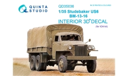 Studebaker US6/U3 2½-ton 6x6 Truck. 3D декали (ICM) - QUINTA STUDIO QD35036 1/35