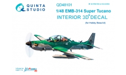 EMB-314 / A-29B Embraer, Super Tucano. 3D декали (HOBBY BOSS) - QUINTA STUDIO QD48101 1/48