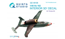 He 162A-2 Heinkel, Volksjäger. 3D декали (TAMIYA) - QUINTA STUDIO QD48106 1/48
