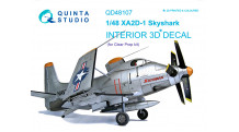 XA2D-1 Douglas, Skyshark. 3D декали (CLEAR PROP) - QUINTA STUDIO QD48107 1/48
