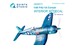 F4U-1A Chance Vought, Corsair. 3D декали (TAMIYA) - QUINTA STUDIO QD48111 1/48