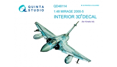 Mirage 2000-5 Dassault. 3D декали (KINETIC) - QUINTA STUDIO QD48114 1/48