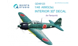 A6M3/3a Type 32/22a (Kou) Mitsubishi. 3D декали (TAMIYA) - QUINTA STUDIO QD48123 1/48
