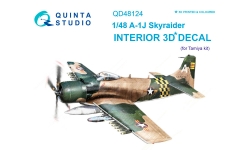 A-1J (AD-7) Douglas, Skyraider. 3D декали (TAMIYA) - QUINTA STUDIO QD48124 1/48