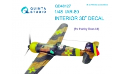 IAR 80. 3D декали (HOBBY BOSS) - QUINTA STUDIO QD48127 1/48