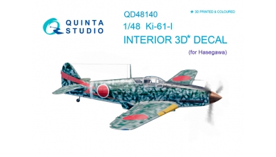 Ki-61-I Kawasaki, Hien. 3D декали (HASEGAWA) - QUINTA STUDIO QD48140 1/48