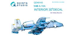 A-10A Fairchild Republic, Thunderbolt II. 3D декали (HOBBY BOSS) - QUINTA STUDIO QD48143 1/48