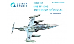 TF-104G Lockheed, Starfighter. 3D декали (HASEGAWA) - QUINTA STUDIO QD48152 1/48
