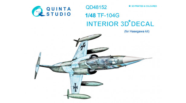 TF-104G Lockheed, Starfighter. 3D декали (HASEGAWA) - 1/48 QUINTA STUDIO QD48152