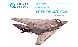 F-117A Lockheed, Nighthawk. 3D декали (TAMIYA) - QUINTA STUDIO QD48169 1/48