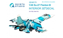Су-27 Сухой. 3D декали (KITTY HAWK) - QUINTA STUDIO QD48170 1/48