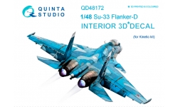 Су-33. 3D декали (KINETIC) - QUINTA STUDIO QD48172 1/48