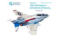 F-4B McDonnell Douglas, Phantom II. 3D декали (TAMIYA) - QUINTA STUDIO QD48175 1/48