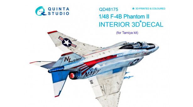 F-4B McDonnell Douglas, Phantom II. 3D декали (TAMIYA) - 1/48 QUINTA STUDIO QD48175