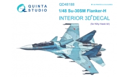 Су-30СМ. 3D декали (KITTY HAWK) - QUINTA STUDIO QD48188 1/48