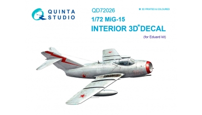 МиГ-15. 3D декали (EDUARD) - QUINTA STUDIO QD72026 1/72