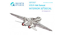 F-14A Grumman, Tomcat. 3D декали (HASEGAWA) - QUINTA STUDIO QD72027 1/72