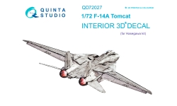 F-14A Grumman, Tomcat. 3D декали (HASEGAWA) - QUINTA STUDIO QD72027 1/72