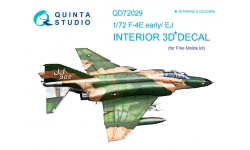 F-4E/EJ McDonnell Douglas, Phantom II. 3D декали (FINE MOLDS) - QUINTA STUDIO QD72029 1/72