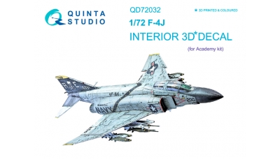 F-4J McDonnell Douglas, Phantom II. 3D декали (ACADEMY) - QUINTA STUDIO QD72032 1/72