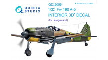 Fw 190A-5 Focke-Wulf. 3D декали (HASEGAWA) - QUINTA STUDIO QD32055 1/32