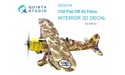 CR.42 FIAT, Falco. 3D декали (ICM) - QUINTA STUDIO QD32104 1/32