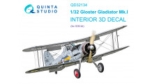 Gladiator Mk. I Gloster. 3D декали (ICM) - QUINTA STUDIO QD32134 1/32