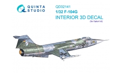 F-104G Lockheed, Starfighter. 3D декали (ITALERI) - QUINTA STUDIO QD32141 1/32