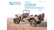 Willys MB, Jeep. 3D декали - QUINTA STUDIO QD35018 1/35