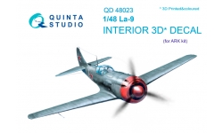 Ла-9 Лавочкин. 3D декали (АРК) - QUINTA STUDIO QD48023 1/48
