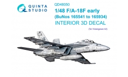 F/A-18F Boeing, Super Hornet. 3D декали (HASEGAWA) - QUINTA STUDIO QD48050 1/48