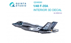 F-35A Lockheed Martin, Lightning II. 3D декали (MENG) - QUINTA STUDIO QD48060 1/48